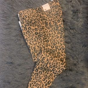 Lane Bryant leopard print skinny jeans